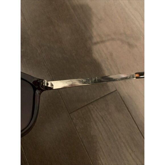 o by oscar de la renta Womens Rectangle sunglasses Brown Tortoise #1 - Picture 5 of 5